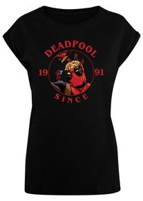 ABSOLUTE CULT Herren T-Shirt "ABSOLUTE CULT Damen Ladies Deadpool - Brain Damage T-Shirt", schwarz, casual, Gr. XXL, bedruckt, 100% Baumwolle, Shirts
