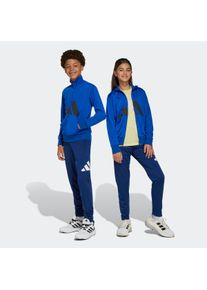 Kinder Trainingsanzug "J BL TR TS 205", blau, sportlich, Gr. 164, adidas Sportswear, Obermaterial: 100% Polyester, Sportanzüge