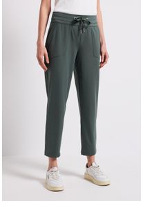 Street One Damen Stoffhose, grün, casual, Gr. 32, unifarben, Stoff, 82% Polyester, 18% Elasthan, Hosen, Middle Waist