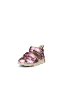 Ecco Kinder Lauflernschuh "Mini Stride Sandal", Gr. 22, rosa, Nubukleder, metallic, casual, Schuhe, Babyschuh, Sandale, Sommerschuh mit