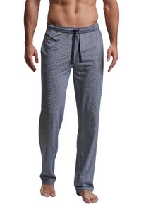Götzburg GÖTZBURG Herren Pyjamahose "Upper West", Gr. 48, blau, Single Jersey, Obermaterial: 60% Baumwolle, 40% Polyester, meliert, klassisch, Hosen,