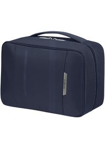 Samsonite Kulturbeutel "RESPARK Toilet Kit Weekender", blau, Polyester, Taschen, Kosmetiktasche Reisekosmetiktasche Beauty-Bag mit Tragegriff
