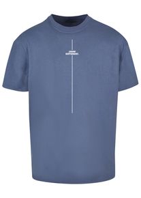 Merchcode Herren T-Shirt "Merchcode Herren Think Different Heavy Oversized Tee", blau, casual, Gr. S, bedruckt, 100% Baumwolle, Shirts