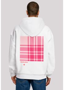 F4NT4STIC Herren Kapuzenpullover "Karo Pink", weiß, casual, Gr. L, Obermaterial: 100% Baumwolle, Pullover, Print