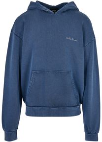Urban Classics Herren Kapuzensweatshirt "Urban Classics Herren Small Embroidery Hoody", blau, Gr. L, unifarben, 100% Baumwolle, Sweatshirts