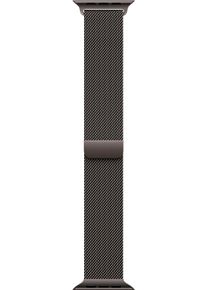 Apple Smartwatch-Armband "Milanaise", 13-18cm, Apple Watch Modelle 46mm / M/L, grau, Uhrenarmbänder