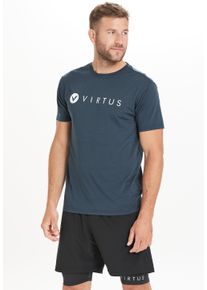 Virtus Herren Funktionsshirt "EDWARDO", blau, casual, Gr. XXL, unifarben, 85% Polyester, 15% Viskose, Shirts, mit schnell trocknender QUICK DRY