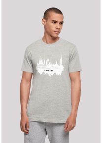 F4NT4STIC Herren T-Shirt "Cities Collection - Hamburg skyline", grau, casual, Gr. XXL, Obermaterial: 100% Baumwolle, Shirts, Print