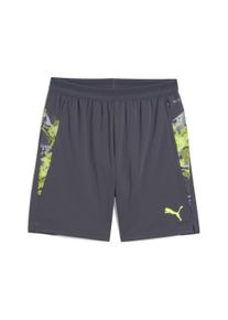 Puma Herren Sporthose "IndividualCUP Fußballshorts Herren", grau, Gr. L, bedruckt, Obermaterial: 100% Polyester; Taschenfutter: 100% Polyester;