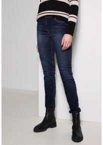 Cecil Damen Slim-fit-Jeans "Style Toronto", blau, casual, Gr. 29, Denim/Jeans, Obermaterial: 85% Baumwolle, 13% Polyester, 2% Elasthan, Jeans