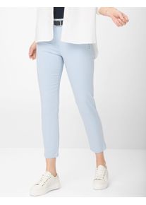 Damen Chinohose "Style LAVINA ZIP 6/8", blau, Gr. 46, RAPHAELA BY Brax, 96% Baumwolle, 4% Elasthan, Hosen