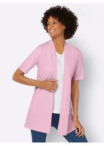 Casual Looks Damen Shirtjacke "Shirtjacke", rosa, Gr. 40, unifarben, 100% Baumwolle, Shirts