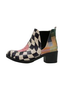 DOGO Damen Stiefelette "Eve Boots Born To Be Awesome Damen Stiefel / Female", Gr. 36, beige, Lederimitat, Schuhe, Vegan