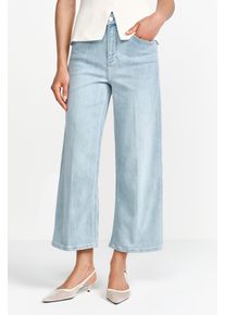 RICHROYAL Damen 7/8-Jeans, blau, Gr. 30, Denim/Jeans, Obermaterial: 92% Baumwolle, 6% Elastomultiester, 2% Elasthan, Jeans, Culotte Light Blue Satin