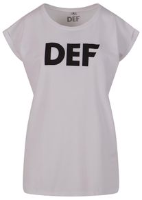 DEF Herren Kurzarmshirt "DEF Damen DEF Her Secret T-Shirt", weiß, casual, Gr. XL, bedruckt, 100% Baumwolle, Shirts