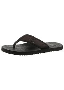Herren Zehentrenner "THONG+ CV", Calvin Klein Jeans, Gr. 40, schwarz, Textil, unifarben, casual, Schuhe, Sommerschuh, Strandschuh, Badeschuh,
