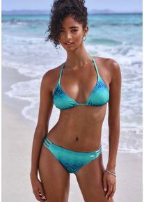 Buffalo Damen Triangel-Bikini, blau, Gr. 38, Polyester, Recycling-Polyamid, Bikini-Sets, mit Farbverlauf
