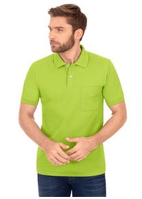 TRIGEMA Herren Poloshirt "TRIGEMA Polohemd mit Brusttasche", gelb, Basic, Gr. XL, 100% Baumwolle, Shirts