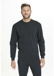 Virtus Herren Sweatshirt "Leislon M Crew Neck", schwarz, casual, Gr. M, unifarben, 65% Viskose, 30% Nylon, 5% Elasthan, Sweatshirts, mit praktischer