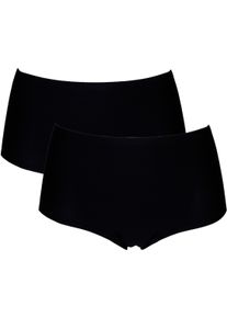 After Eden Damen High-Waist-Hipster "UNLIMITED", schwarz, Obermaterial: 82% Polyamid, 18% Elasthan, unifarben, Unterhosen, mit schlichtem Design