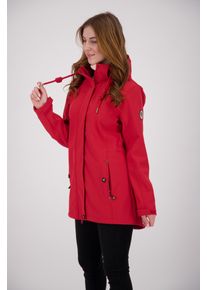 DEPROC Active Damen Softshellmantel "ANKERGLUTBRISE WMN", rot, casual, Gr. 36, 96% Polyester; 4% Elasthan, Mäntel, auch in Großen Größen erhältlich
