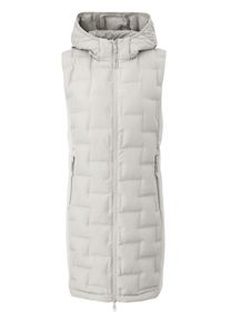s.Oliver Damen Steppweste, beige, casual, Gr. 42, unifarben, Steppware, Obermaterial: 100% Polyester. Futter: 100% Polyester, Westen, mit Kapuze