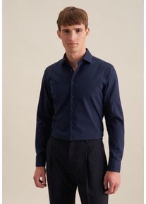 Seidensticker Herren Businesshemd "Schwarze Rose", blau, Gr. 38, unifarben, 100% Baumwolle, Hemden, Uni