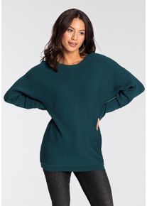 Laura Scott Damen Fledermauspullover, blau, feminin, Gr. 40, unifarben, clean, Strick, Obermaterial: 70% Viskose, 30% Polyamid, Pullover, mit