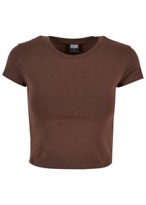 Urban Classics Herren T-Shirt "Urban Classics Damen Ladies Stretch Jersey Cropped Tee", braun, klassisch, Gr. XXL, unifarben, 95% Baumwolle, 5%