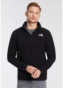 The North Face Herren Fleecepullover "M 100 GLACIER 1/4 ZIP - EU", schwarz, sportlich, Gr. S, Fleece, Obermaterial: 100% Polyester, Sweatshirts, mit