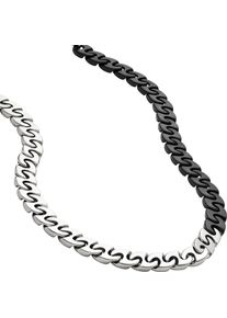Diesel Damen Edelstahlkette "Schmuck Geschenk Halsschmuck Halskette, DX1530931", Edelstahl, L: 50cm B: 10mm, schwarz, Edelstahl, B:10mm, Halsketten