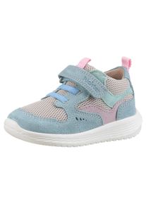 Richter Kinder Sneaker "Timmy WMS: Mittel", Gr. 22sky, orch, turquis, Veloursleder, Textil, kontrastfarbene Details, sportlich, Schuhe, Klettschuh