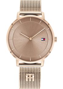 Tommy Hilfiger Damen Quarzuhr "TEA", rosa, Armbanduhren, Armbanduhr, Damenuhr, Edelstahlarmband, analog