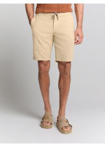 NO EXCESS Herren Shorts "NO EXCESS Leinen-Shorts", beige, Gr. M, 55% Leinen, 45% Baumwolle, Hosen