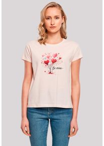F4NT4STIC Damen T-Shirt "Herzbaum Be Mine", pink, casual, Gr. S, Obermaterial: 100% Baumwolle, Shirts, Premium Qualität