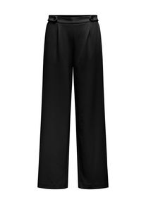Only Damen Jogginghose "ONLCAROLINA LIFE HW WIDE PANT CC TLR", schwarz, modisch, Gr. 34, unifarben, Obermaterial: 98% Polyester, 2% Elasthan, Hosen