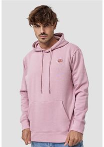 MIKON Herren Kapuzensweatshirt, pink, Gr. L, unifarben, 65% Baumwolle, 35% Polyester, Sweatshirts, mit hohem Tragekomfort