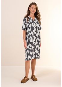 Cecil Damen Sommerkleidvolcanic grau, casual, Gr. XS, bedruckt, Stoff, 88% Viskose, 12% Nylon, Kleider, knielang