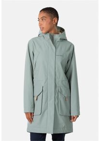 KARI TRAA Damen Outdoorjacke "MONA", grün, casual, Gr. XS, unifarben, 100% Polyester, Jacken, mit 5000 mm Wassersäule