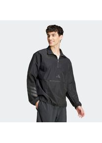 Herren Sweatshirt "M FI WV HZ", schwarz, sportlich, Gr. M, adidas Sportswear, Obermaterial: 100% Polyamid, Sweatshirts, Windbreaker