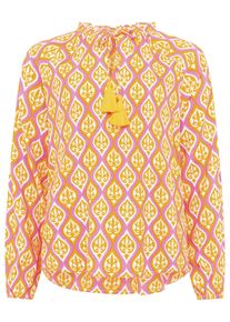 Zwillingsherz Damen Schlupfbluse ""Ovale Ranken"", orange, modisch, Gr. LXL, gemustert, Obermaterial: 100% Viskose, Blusen, mit besonderem Muster,