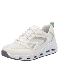 RIEKER SPORT Damen Keilsneaker, Gr. 41, weiß, Lederimitat, Textil, sportlich, Schuhe, Halbschuh, Schnürschuh, Freizeitsneaker mit gepolstertem