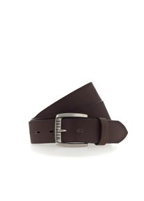 Mustang Damen Ledergürtel, braun, klassisch,casual, Gr. 115, unifarben, genarbt, Rindsleder, Gürtel, Genarbtes Vollleder mit Glanz, 4 cm