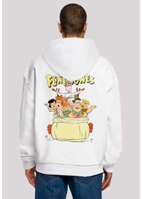 F4NT4STIC Herren Kapuzenpullover "The Flintstones The Ride Familie Feuerstein", weiß, casual, Gr. XL, Obermaterial: 100% Baumwolle, Pullover, Print