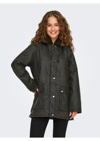 Only Damen Outdoorjacke "ONLMOUNTAIN HOOD WASHED JACKET CC OTW", grün, modisch, Gr. L, unifarben, Web, Obermaterial: 100% Polyester, Jacken