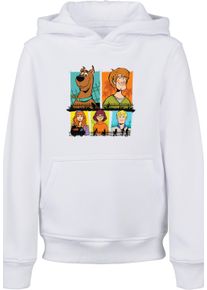 F4NT4STIC Mädchen Hoodie "F4NT4STIC Kinder Scooby Doo Group Frames with Basic Kids Hoody", weiß, Gr. 158, unifarben, 65% Baumwolle, 35% Polyester,