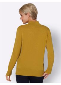 CLASSIC Damen Stehkragenpullover "Kaschmir-Pullover", gelb, Gr. 36, unifarben, 100% Kaschmir, Pullover