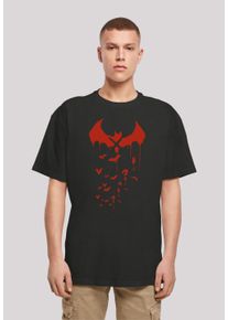 F4NT4STIC Herren T-Shirt "DC Comics Batman Arkham Bats X Drip", schwarz, casual, Gr. XXXL, Obermaterial: 100% Baumwolle, Shirts, Print