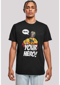 F4NT4STIC Herren T-Shirt "Die Muppets Gonzo I Can Be Your Hero", schwarz, casual, Gr. XXL, Obermaterial: 100% Baumwolle, Shirts, Print