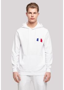F4NT4STIC Herren Kapuzenpullover "France Frankreich Flagge Fahne", weiß, casual, Gr. 4XL, Obermaterial: 50% Baumwolle, 50% Polyester, Pullover, Print